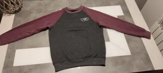 Sudadera Vans Talla S Gris y Morado