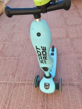 Patinete 2 en 1 azul (1-5 años)