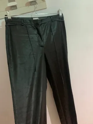 Pantalones de cuero negros