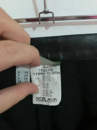 Pantalones de cuero negros