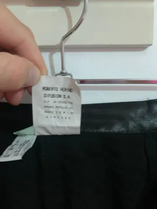 Pantalones de cuero negros