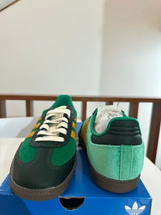 Adidas Samba Donna Verde Giallo