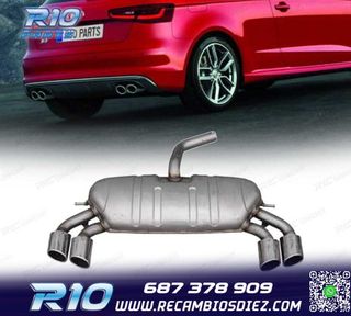 SILENCIOSO ESCAPE AUDI A3 HATCHBACK 13-20 LOOK S3