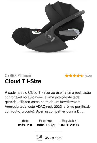 Silla de coche Cybex Platinum ovo bébé
