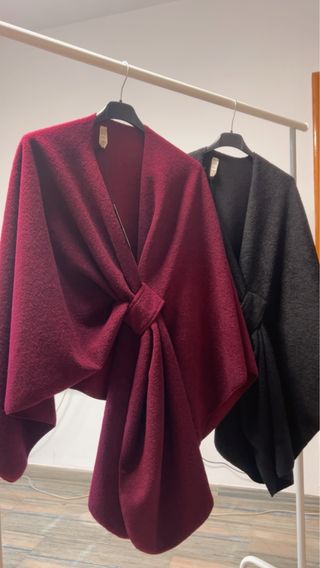 Capas negro y morado Talla Única