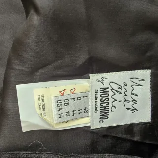 Falda Moschino Cheap & Chic Negra Bordada