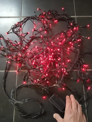 Catena Luminosa Luci Rosse