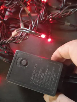 Catena Luminosa Luci Rosse