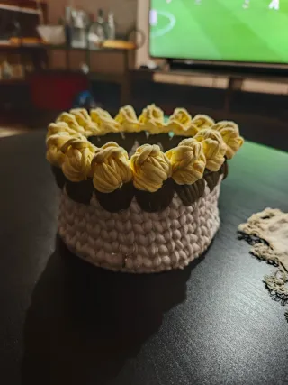 Cestini fatti a mano decorati