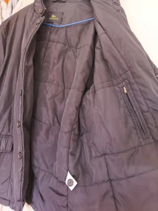 Americana Lacoste Negra Hombre