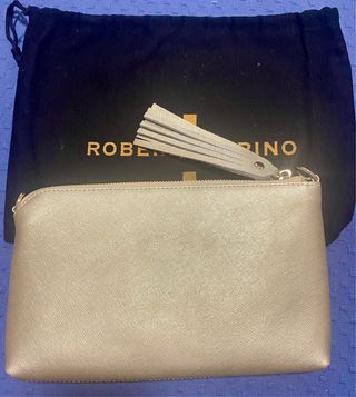 Cartera Roberto Verino Dorada