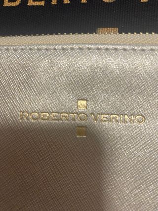 Cartera Roberto Verino Dorada