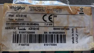 Módulo Inducción Whirlpool ACM801/NE