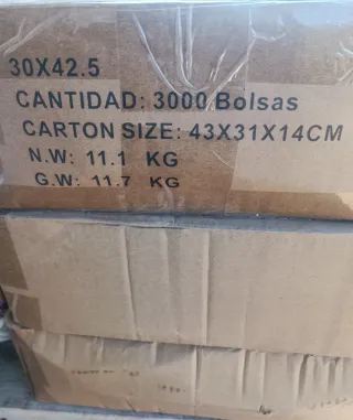 3000 Bolsas Compostables Frutería 43x31x14CM