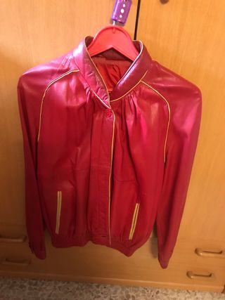 Cazadora Piel Roja Talla M