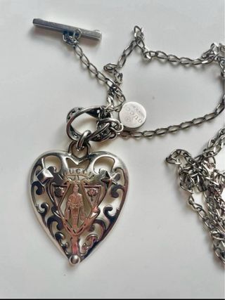 Set Vintage Gucci Plata 925 Collar y Pendientes