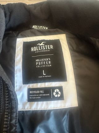 Chaleco Hollister Negro Talla L