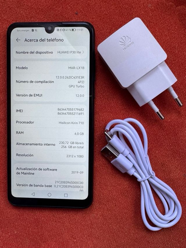 Telefono cellulare Huawei P30 lite da 256 GB come nuovo
