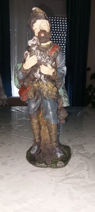 Figura Belén Pastor con Oveja