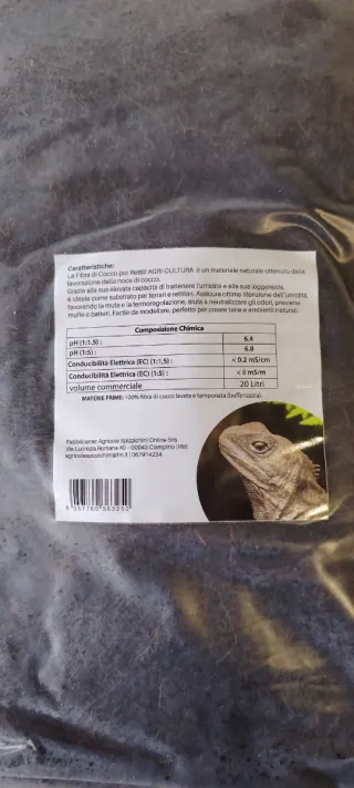 Fibra di cocco per rettili 20 Litri