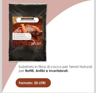 Fibra di cocco per rettili 20 Litri