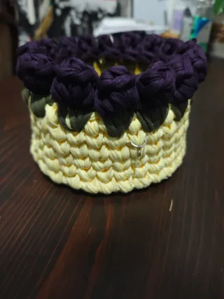 Cestini decorativi fatti a mano