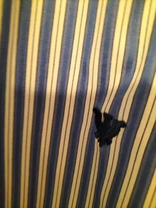 Oportunidad Camisa CARAMELO Rayas Azul/Blanco