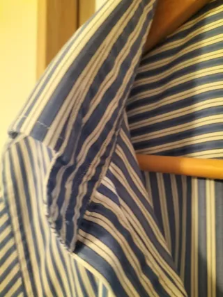 Oportunidad Camisa CARAMELO Rayas Azul/Blanco