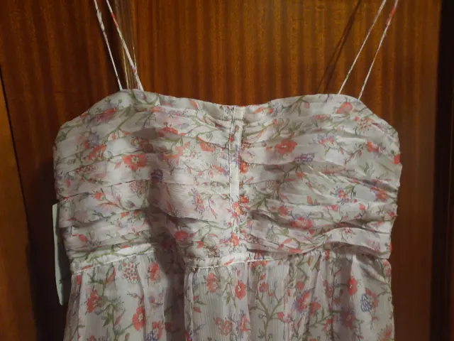 Vestido largo floral tirantes
