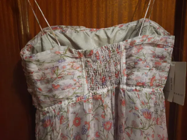 Vestido largo floral tirantes