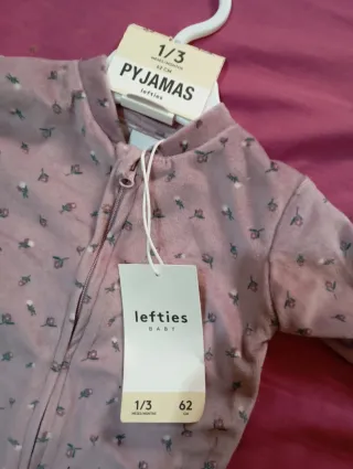 Pijama niña 1-3 meses floral rosa