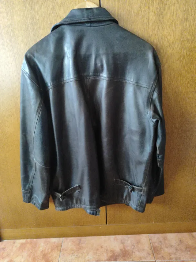 Chaqueta de cuero Redskins Marrón