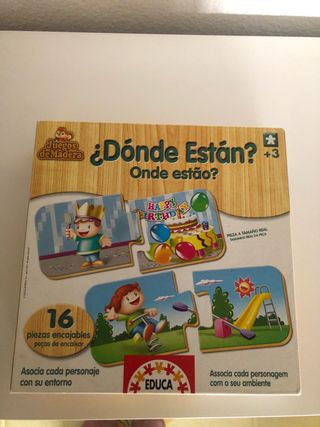 Juegos de Madera ¿Dónde Están? Puzzle