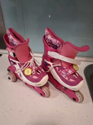 Patines rosas niña talla 28-31
