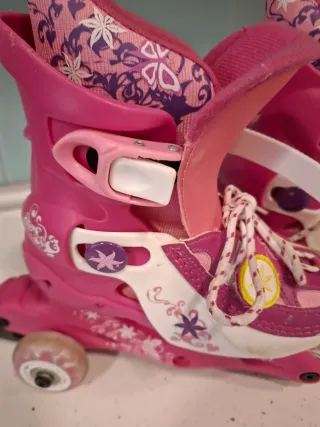 Patines rosas niña talla 28-31
