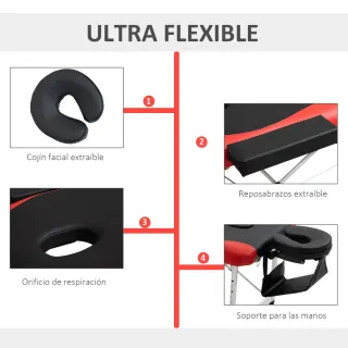 Camilla de Masaje Plegable y Portátil