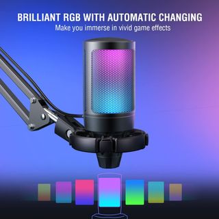 Micrófono FIFINE USB RGB Gaming PC