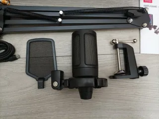 Micrófono FIFINE USB RGB Gaming PC