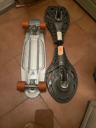 Monopatín y patín wave 2 ruedas