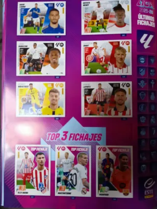 Álbum tapa dura Cromos Liga 25/26 Completo
