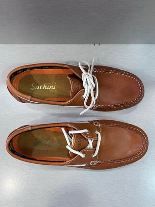 Zapatos Náuticos Piel Marrón Talla 40 Nuevos