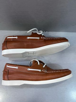 Zapatos Náuticos Piel Marrón Talla 40 Nuevos