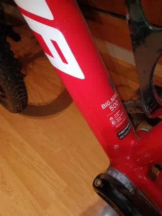 Bicicleta de Montaña Merida Roja Big nine 500