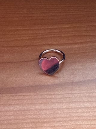 Anillo Tous Corazón Rosa y Plata