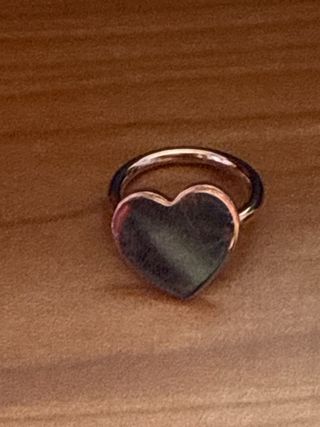 Anillo Tous Corazón Rosa y Plata