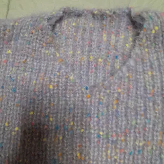 Jersey de lana multicolor talla única