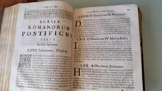 1727 PAPAS Historia de los, antíguo