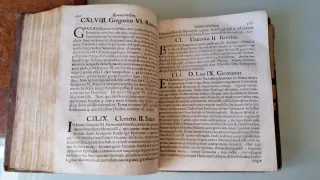 1727 PAPAS Historia de los, antíguo