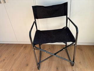 Silla Director Plegable Negra