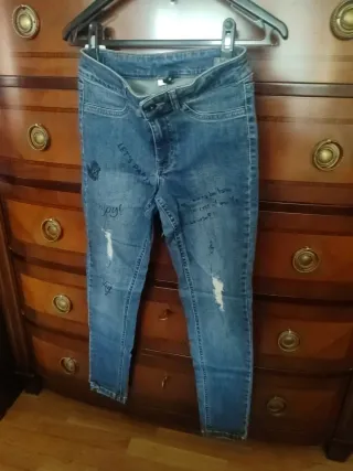 Pantalón vaquero mujer azul